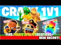 CRAZY 1V1 FFA ALL GUNS RIDES MAP FORTNITE - FIND PIRATE SPRITE LOCATIONS