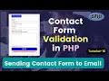 How to Validate Contact Form in PHP Sending to Email PHP Contact Form Validation 2023