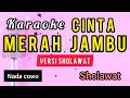 Download Lagu Karaoke CINTA MERAH JAMBU ( VERSI SHOLAWAT ) nada COWO
