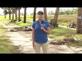 Meteorologist Jacqui Jeras reporting from Horseshoe Beach FL