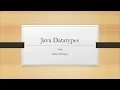 Java Beginners Tutorial in Tamil Different Datatypes in Java in tamil