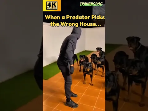 🔥Sorry, Predator… You Picked the Wrong House.”  #dog #k9 #dogtraining