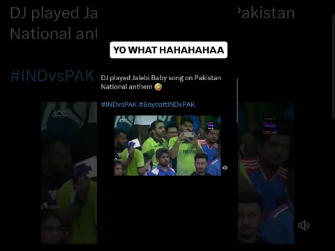 Jalebi Baby is the new Pakistani National Anthem?! #indvspak #cricket