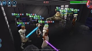 SWGOH Arena Rey Ben Solo CAT VS Jabba the Hutt