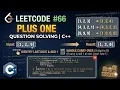 Plus One Leetcode 66 Array and Numbers