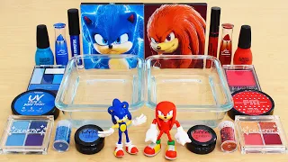 Download Sonic vs Knuckles  - Mixing Makeup Eyeshadow Into Slime ASMR MP3