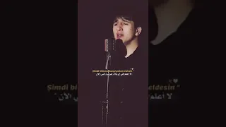 الاغنية التركية المشهورة مترجمه انتي موجودة  في أحلامي ليلأ ونهارأ    الصوت تاخذك إلى عالم ثاني دندنها