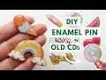 DON T Throw Away Old CD s Make Enamel Pins - AMAZING DIY IDEAS FROM EPOXY RESIN