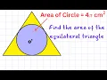 Computing the area of the equilateral triangle without using the inradius formula