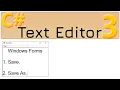 3 Save and Save As Text Editor C