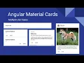 Angular Material Cards Tutorial