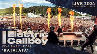 electric callboy ft babymetal ratatata live at resurrection fest eg 2024 