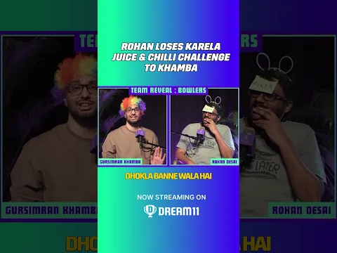 Rohan loses Karela Juice & Chilli Challenge to Khamba 😱
