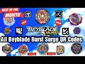 BEYBLADE BURST SURGE ALL BEY QR CODES WORLD SPRIGGAN S6 ALL QR CODES SLASH VALKYRIE BAHAMUT