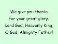 Glory to God