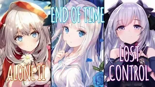 Download Nightcore - Alone Pt. II X End Of Time X Lost Control (Switching Vocals) MP3