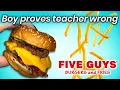 Teacher Study or you ll flip burgers for a living Son Invents Five Guys