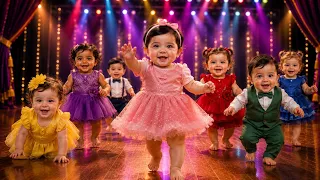 Baby dance / Baby Dreams of Dancing on Stage Then Family Dance Party / Baby dancing video 