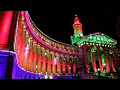 Christmas lights on display at Denver s City and County building