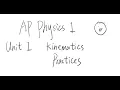 AP Physics 1 Unit 1 Practice Problems