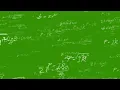 Random equation math formula text background Green Screen