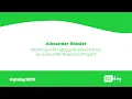 Working with QtQuick and Python on a real life Robotics Project - Alexander Rossler 2019