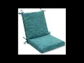 Pillow Perfect Omnia Lagoon Square Corner Chair Cushion 36 5 x 18 Blue