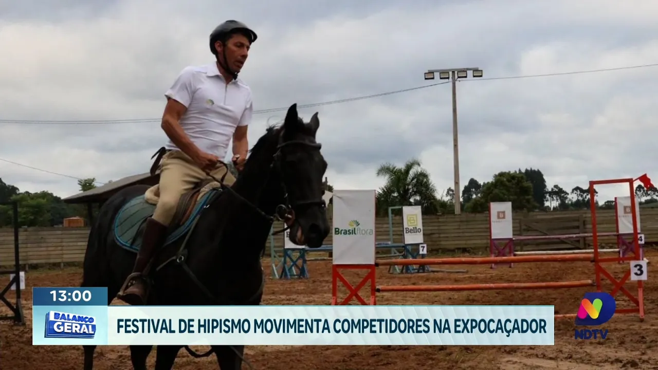 Competição de Hipismo na Expo Caçador 90 encanta o público