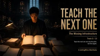 2. Teach the Next One | The Missing Infrastructure | Teach the engine, not only the pitch