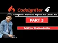 CodeIgniter 4 Build First Application with Introduction File folder Bangla Tutorial 2021