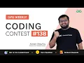 GFG Weekly Coding Contest - 138 Post Analysis GeeksforGeeks Practice