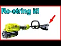 How to replace RELOAD STRING on RYOBI 40V trimmer