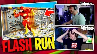 You stop running and you die Deathrun Flash with Michou on Fortnite Creative