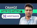 How To Change Http To Https In Hostinger Hostinger Http To Https Step By Step