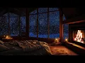 Download Lagu 🔴 Relaxing Blizzard with Fireplace Crackling | fall Asleep | Winter wonderland overcome all chaos