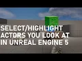 How To Select Highlight Other By Looking At Them In Unreal Engine 5