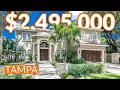 Inside A 2 495 000 Beach Park Tropical Oasis South Tampa Estate 712 S Bella Vista Street Tampa
