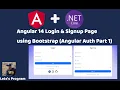 Angular 14 Login and Signup Page Bootstrap UI Complete Authentication Authorization Part 1