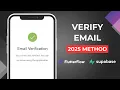 You NEED to know this Email Verification Trick with FlutterFlow and Supabase 2025