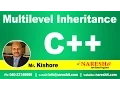 Multilevel Inheritance in C C Tutorial Mr Kishore