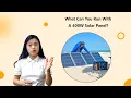 What Can You Run With A 400W Solar Panel