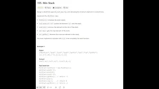 LeetCode 155 Min Stack Solution Explained