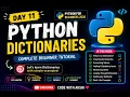 Python Dictionaries in Python Python Tutorial for Beginners 2026 Day 11