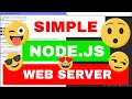 How to SETUP a WEB SERVER in Node js Express JavaScript HTML