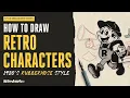 How to Draw Retro Cartoon Characters 1920s Rubber Hose Art Style Tutorial