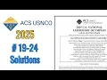 Question 19-24 USNCO 2025 Local Exam Solutions Thermodynamics