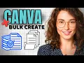 How to Use Canva Bulk Create Feature Super Quick