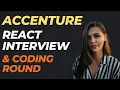 Accenture ReactJs Interview 1st Round Selected ReactJs Javascript