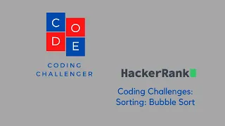 Hacker Rank Coding Challenge Bubble Sort
