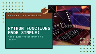Python Functions Explained in 30 Min def return arguments Made Simple for Beginners